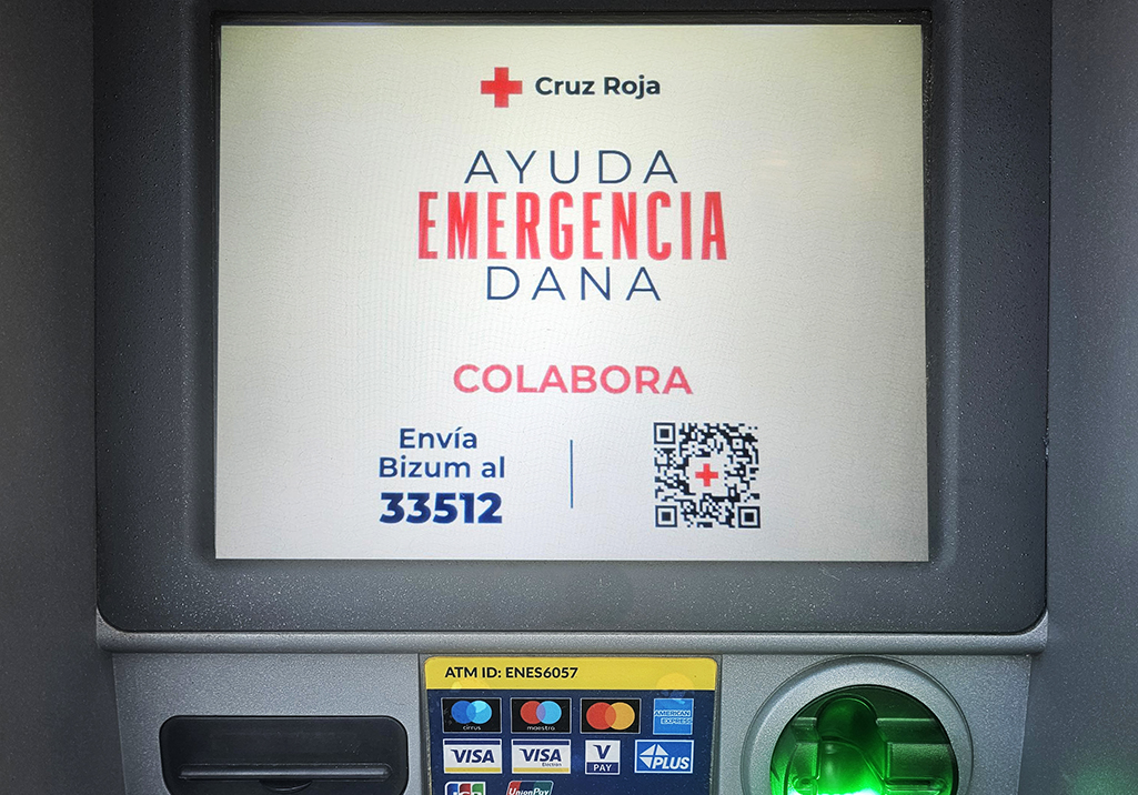 Euronet colabora con los afectados por la Dana de Valencia con sus cajeros y Cruz Roja Española
